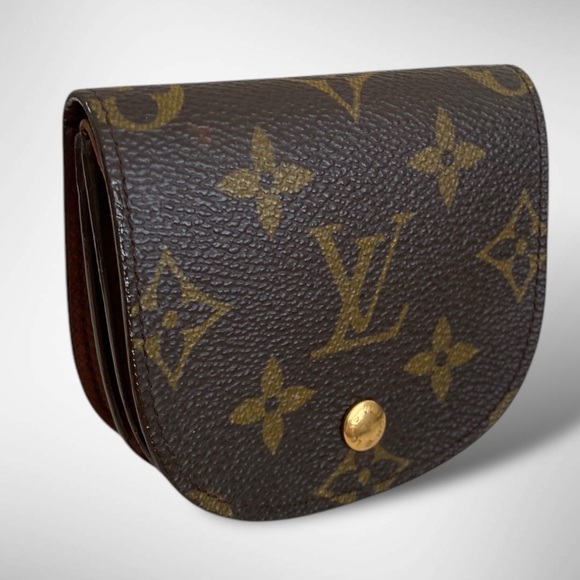 Louis Vuitton Porte Monet Gusee Coin Case Brown Authentic - Picture 1 of 16
